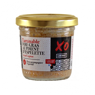 Tartinable foie gras piment espelette XO Gourmet